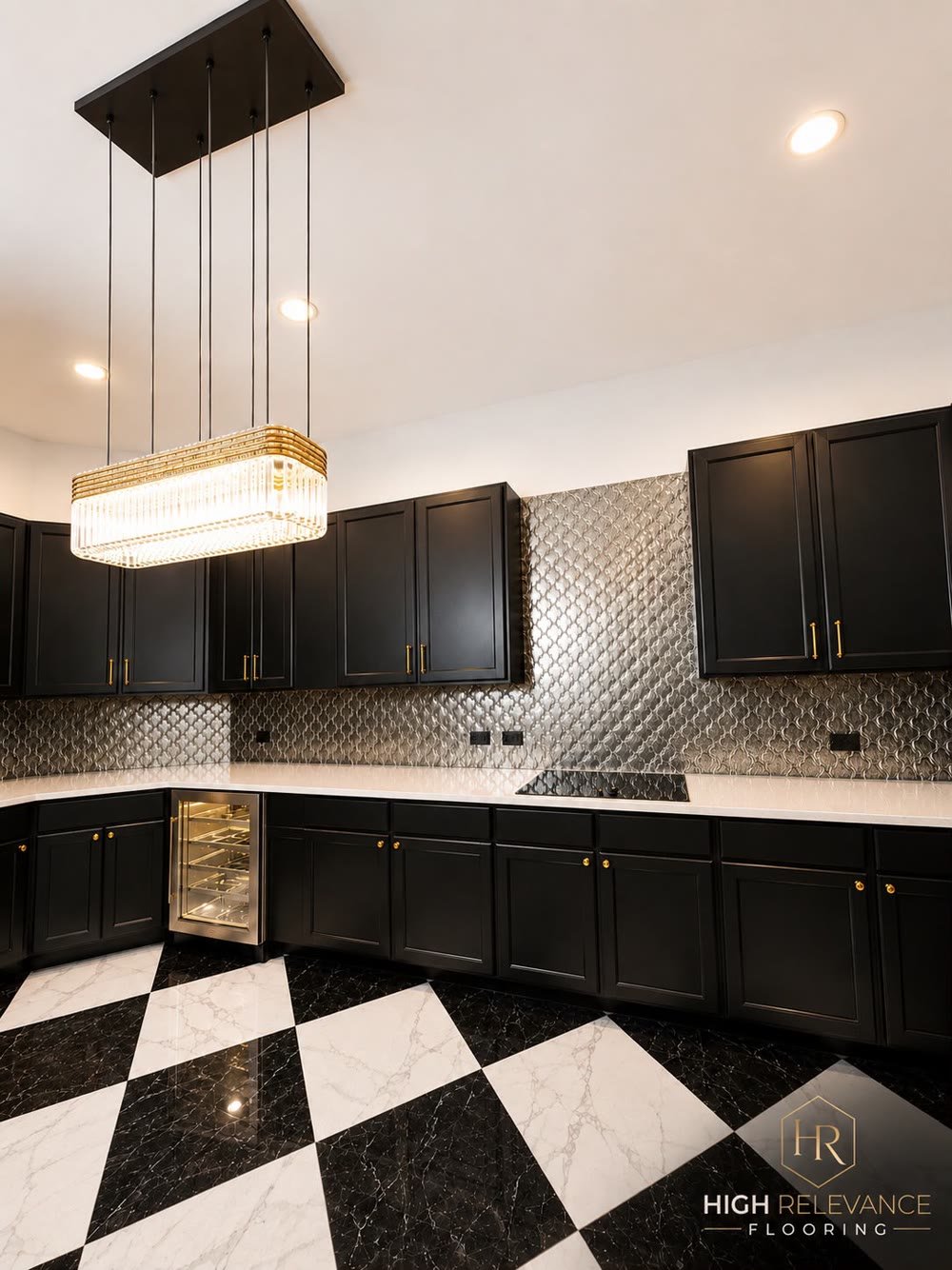Kitchen backsplash by High Relevance Flooring